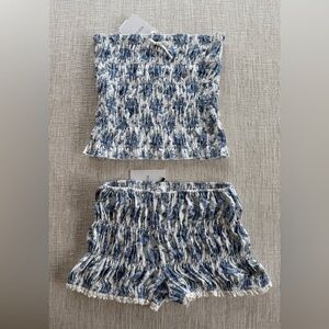 With Jean Blue and White The Bea Set